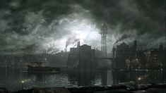 Corvo, Dishonored, Dunwall, video games, PC gaming, cityscape, video game art | 1920x1080 Wallpaper - wallhaven.cc Resident Evil Landscape, Dark City Scape, Dark Steampunk City Theme, Raccoon City Background, Foggy Fantasy City, Resident Evil Scenery, Resident Evil Concept Art Environment, Dark City Movie Background, Dark Steampunk City
