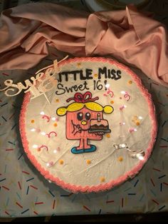 a birthday cake for a little miss sweet 16
