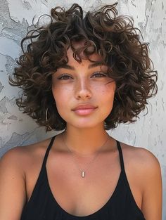 Short Curly Cuts, Capelli Corti Mossi, Curly Hair Trends, Natural Curly Hair Cuts, Layered Curly Hair, Capelli Corti Ricci, Curly Hair Photos, Short Curly Haircuts, Short Curly Bob