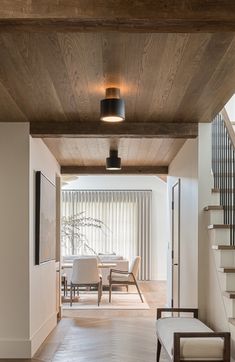 Wood Ceiling Wood Floor, Wood Vaulted Ceiling, Dark Wood Ceiling, Panelled Ceiling, Wood Ceiling Foyer, Wood Beams On Ceiling, Walnut Ceiling, Wood Ceiling Ideas, Knotty Alder Ceiling