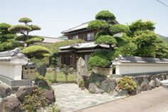 Country Mansion, Japan ~.~ Japanese Estate House, Japanese Style Mansion, Japanese Mansion Design, Mansions In Japan, Japanese Mansion Cherry Blossom, Japan Manor, Japanese Mansion Traditional, Grand Stone Mansion With Garden, Japanese Mansion Exterior