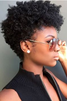 Low Maintenance Short Natural Haircuts for Black Women (2024 Trends) Natural Short Afro Hairstyles, Natural Hair Short Hairstyles, Cute Short Haircuts For Natural Hair, Short Hairstyle Women Afro, Short Short Natural Hairstyles, Short Afro Hairstyles 4c Hair Natural Curls, Short Natural Afro, Short Afro Hairstyles For Women, Short Curly Afro Natural Hair