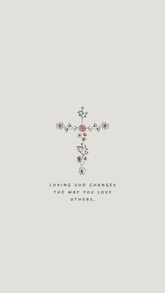 a cross with the words loving you charges and other love
