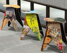 Driftwood Headboard, Rustic Round Table, Shabby Chic Side Table, Skateboard Mount, Skateboard Light, Handmade Bedroom Furniture, Scooter Custom, Rustic Bed Frame, Pumpkin Table Decorations