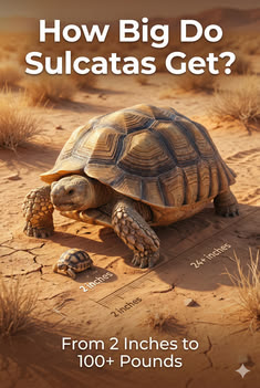 the cover of how big do sulcatas get?