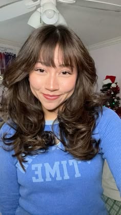 Cute Layered Haircuts With Bangs, Blowout Pony, Hair Blowout With Bangs, Blow Out With Bangs, Bangs With Blowout, Blowout Hair Bangs, Blowout Bangs Hair, Bangs Blowout Hair, Mid Blowout Textured Fringe