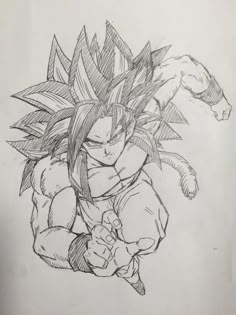 a drawing of gohan from dragon ball