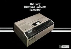 an advertisement for the sony television cassette recorder