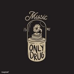 High On Music Wallpaper, Music Is My Religion Poster, Music Is My Medicine Wallpaper, Unique Music Quote Art, Music Quotes With Drawings, Music Is My Medicine, Music Quotes Drawing, Music Is Life Text Art, Retro Music Quote Design