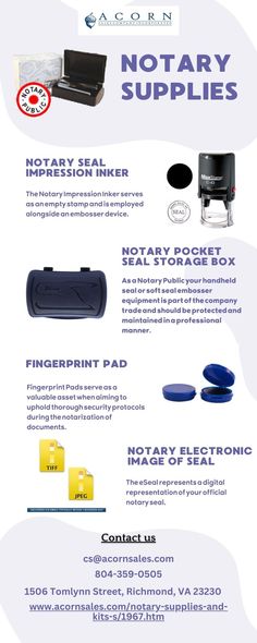 This is a Notary Supplies at Acorn Sales.