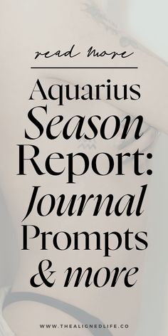 woman's rib with the astrological symbol of Aquarius | Aquarius Season Report: Journal Prompts & More