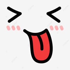 an open mouth with red tongue and black teeth, cartoon, illustration png and psd
