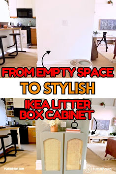an empty space to stylish ikeaiter box cabinet