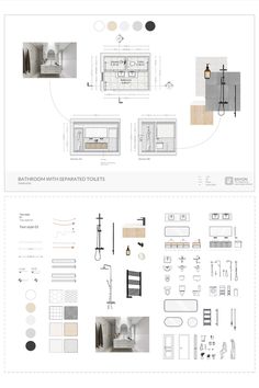 an architectural plan for a bathroom and kitchen