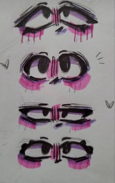 an image of graffiti on the side of a wall with eyes and eyelashes painted on it