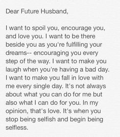 a letter to someone who is in love with her