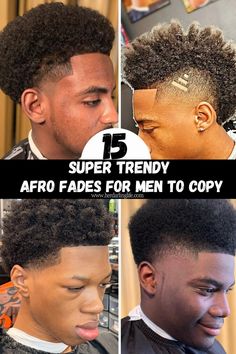 Afro For Men Black Man: Achieve bold afro fade hairstyles men black man with timeless mens afro styles…….afro fade haircut men's hairstyles short, afro fades men, afro fade haircut with design, afro fade haircut men's hairstyles long, big afro aesthetic men High Temp Fade Afro, Afro With Fade Men, Men Afro Hairstyles, High Fade Black Men, Curly Afro Hairstyles Men, Afro Taper Fade Black Men, Afro Fade Haircut Men's Hairstyles, Best Afro Styles For Men, Drop Fade With Afro