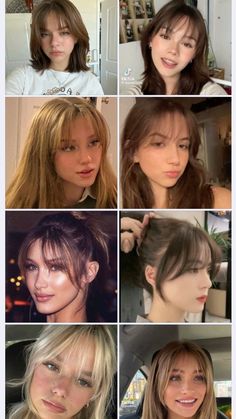 Layred Bangs, Wispy Bangs Straight Long Hair, Types Of Bangs For Straight Hair, Wispy Bangs Layered Haircut, Fringe Bangs Wispy, Cute Bangs For Straight Hair, Wispy Bangs On Thick Hair, Cute Hair Cut Ideas, Curtain Bangs And Wispy Bangs