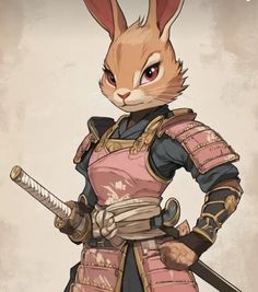 Bunny Folk, Animal People Dnd, Warrior Bunny, Rabbit Dnd, Animal Humanoid, Warrior Rabbit, Bunny Person, Dnd Harengon Paladin, Dnd Harengon Rogue