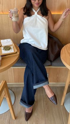 Discover a curated collection of formal outfits for women that embody sophistication and elegance. Explore Old Money Outfits that exude timeless style, alongside classy outfits perfect for office wear. Our selection also features modest fashion elegant pieces that keep you stylish while maintaining professionalism. Elevate your work outfits with these chic and versatile options. Read Now Dates Outfit, Outfits For Office Work Casual, Fitted Timeless Collared Top, Shirts With Jeans, Fitted Collared Timeless Top, Chic Fitted Formal Camisole, Summer Formal Outfit Women, Cool Chic Aesthetic, Timeless Fitted Collared Top