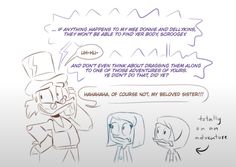 an image of two cartoon characters talking to each other