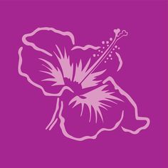 a pink flower on a purple background with the words hiloa written below it