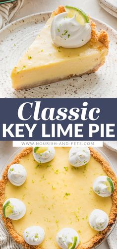 this classic key lime pie is the perfect summer dessert