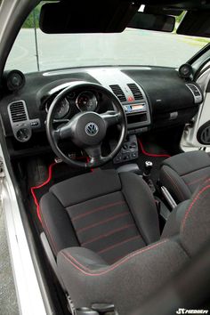 the interior of a car is clean and ready to be used