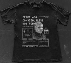 At the center an emotionless robotic bust, fragmented and hollow, made of distorted scan lines like something pulled from a corrupted analog broadcast. The figure stares out blankly, not in peace, but in absence - a being drained of thought, history, self. Surrounded by flickering system messages, terminal prompts screaming digital failures. A brutalist, cyberpunk design that echoes with the cold silence of a world where identity is data and memory is code. For the cyber-punks and the post-circuit rebels.
#graphicdesign #merch #merchdeisgn #tshirt #streetwear #scifi #scifistreetwear #brutalist #brutaliststreetwear #programming #modern #robot #future #futuristic #dystopian #UI #popup #desginforsale #dark #grunge #cyber #cyberpunk Dystopia Shirt, Binary Shirt, Matrix T Shirt, Blade Runner 2049 Shirt, Robot Tshirt, Data T Shirt, Cyberpunk Shirt, Techwear Style Graphic T-shirt For Streetwear, Retro Computer Screen T-shirt