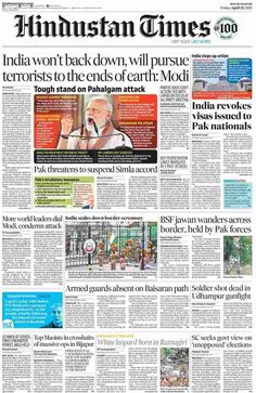 Here are all the stories that made the headlines on front pages of newspapers worldwide on Friday, 25 April 2025. Have a read... Newspaper Headlines, Freelance Writer, Ends Of The Earth, Online Safety, Wall Street Journal, Newspaper, Around The Worlds, Reading