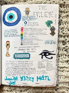 Book Of Mirrors Inspiration, Spiritual Journal Pages, Witchcraft Evil Eye, Grimoire Ideas Journal Pages, Spiritual Journal Ideas, Witchy Journal, Evil Eye Notes, Spiritual Notes, Solitary Witch Journal Page