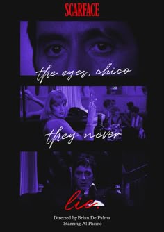 the poster for scarface starring actors