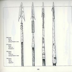 four different types of arrows are shown in this drawing
