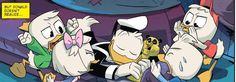 an image of cartoon characters in the middle of a comic book page with caption