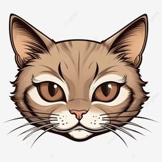 cartoon cat face clipart design cartoon cat cat face cat clipart png