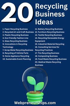 the top 20 recycling business ideas