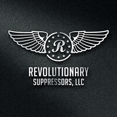 the logo for a company with wings and stars on it's back side, which reads