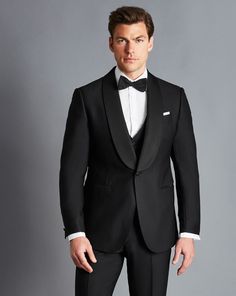 Shawl Lapel Dinner Jacket, Bespoke Black Wedding Blazer, Luxury Black Blazer For Groom, Tailored Suits With Shawl Collar For Evening, Shawl Collar Dinner Jacket, Tailored Evening Suits With Shawl Collar, Evening Tailored Suits With Shawl Collar, Fitted Shawl Collar Evening Suit, Evening Suits With Shawl Collar Tailored Fit