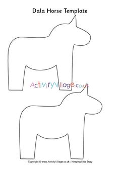 the paper horse is cut out and ready to be used as a crafting project