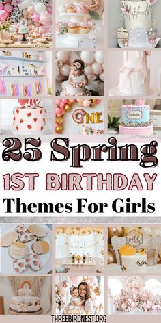 25 spring 1st birthday themes for girls that are perfect for any girl in your life