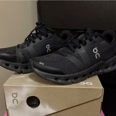 On Women's Cloudgo Running Shoes-Black/Eclipse