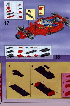 the instructions for how to make a lego race car