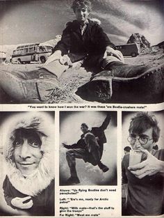 an article in the news about how to wear winter clothes for men and women, with pictures of people dressed as polar bears