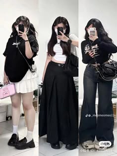 Enhypen Concert Outfit Plus Size, Chubby Concert Outfit, Korean Casual Outfits Plus Size, Kpop Plus Size Outfits, Korean Outfit Street Styles Plus Size, Korean Street Fashion Plus Size, Acubi Fashion Y2k Plus Size, Cute Korean Outfits Plus Size, Korean Outfits For Plus Size Women