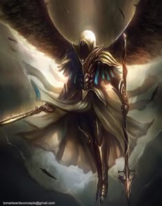 Archangel by TomEdwardsConcepts on deviantART Archangel Samael Tattoo, Samael The Lightbringer, Samael Archangel, Arch Angel Samael, Samael God, Samael Demon, Samael Fallen Angel, Samael Angel Painting, Samyaza Angel