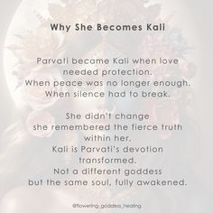 Spiritual artwork of a woman transforming from soft and serene to fierce and empowered, representing Parvati’s transformation into Kali.