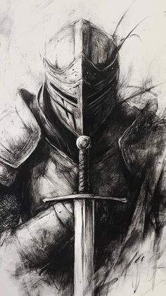 Knight Head Drawing, Knights Drawing Reference, Fantasy Sketch Ideas, Realistic Knight Drawing, Medieval Drawings Sketch, Templar Knight Tattoo Design, Knights Of Templar Tattoo, Templar Tattoo, Crusader Knight Tattoo