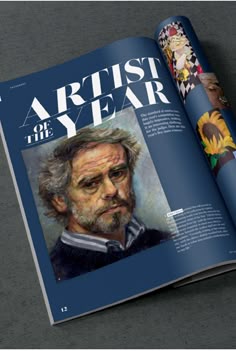 an artist of the year magazine is open