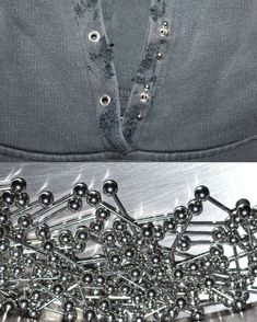 Hoodie 001 detail.
Steel barbell piercings on the hoodie collar.

darxystudios.com Rivet Design, Studded Belt Outfit, Hoodie Upcycle, Barbell Piercing, Streetwear Men Outfits, Studded Belt, Fashion Killa, Silver Studs, Fascinator