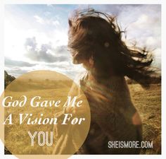 a woman with her hair blowing in the wind on top of a grass covered field